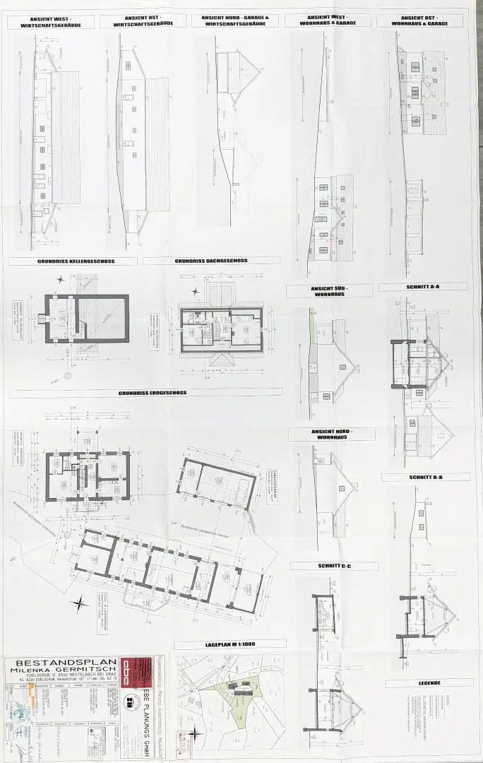 Wohnen in Aussichtslage mitten in der Natur auf  8 Ha. Grund, ehemalige Hofstelle!