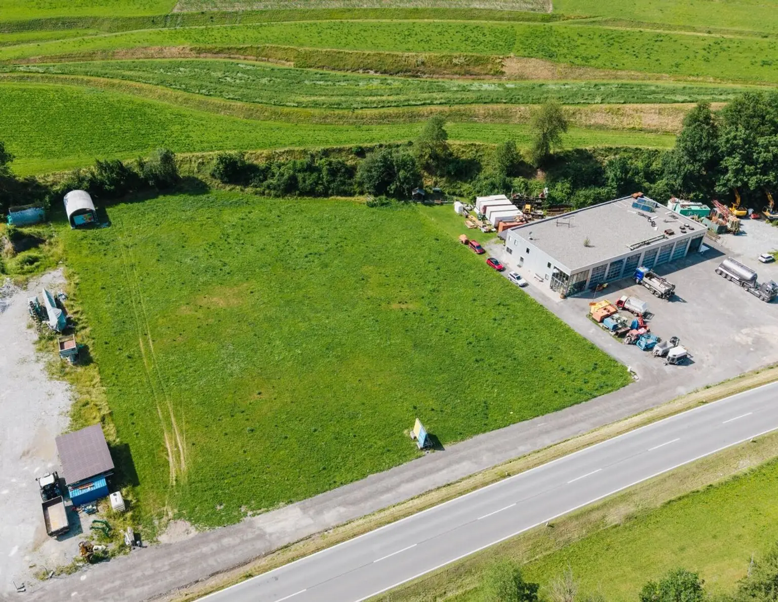 Gewerbegrundstück im Dreiländereck - Beste Lage direkt an der B180 in Pfunds !Flexible Flächen ab 1000m²!