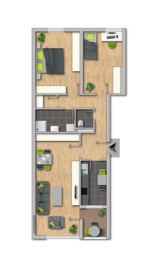 Großzügige 3-ZI-Wohnung in gepflegter Anlage