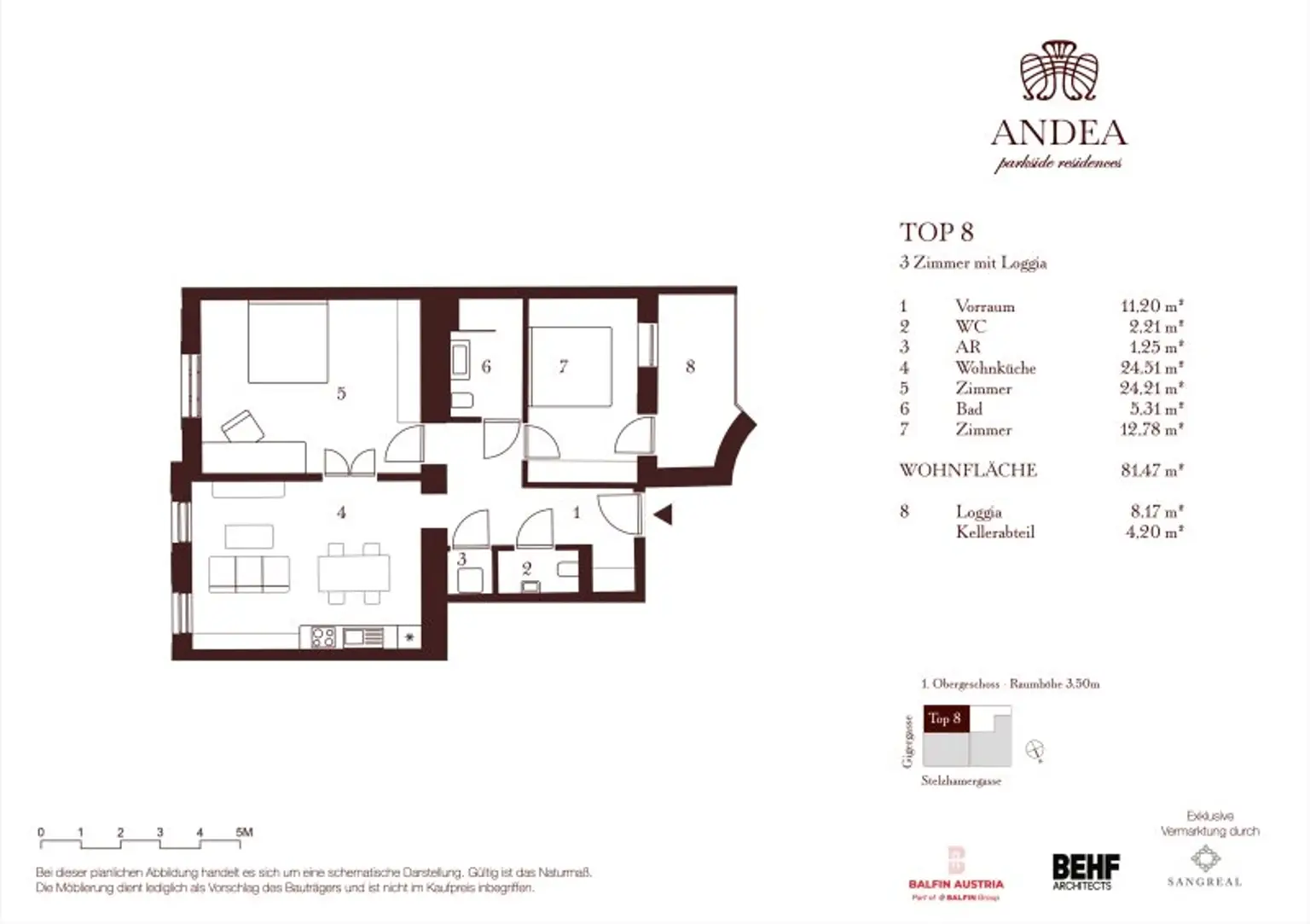 Atemberaubender 3-Zimmer Altbau in der Innenstadt - ANDEA Parkside Residences