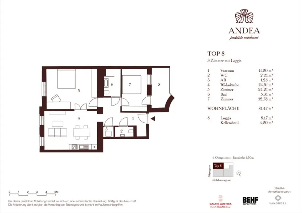 Atemberaubender 3-Zimmer Altbau in der Innenstadt - ANDEA Parkside Residences