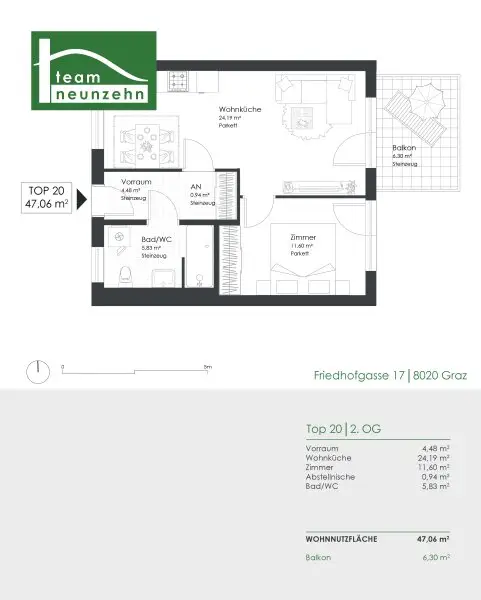 Finden Sie jetzt Ihr neues Zuhause: Moderne Mietwohnungen mit idealer Infrastruktur in Graz. - WOHNTRAUM