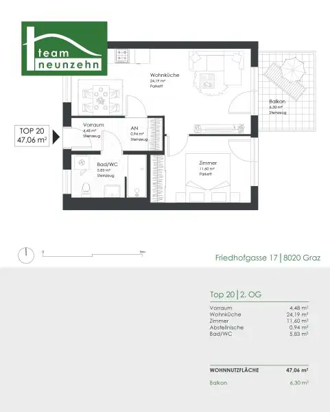 Finden Sie jetzt Ihr neues Zuhause: Moderne Mietwohnungen mit idealer Infrastruktur in Graz. - WOHNTRAUM