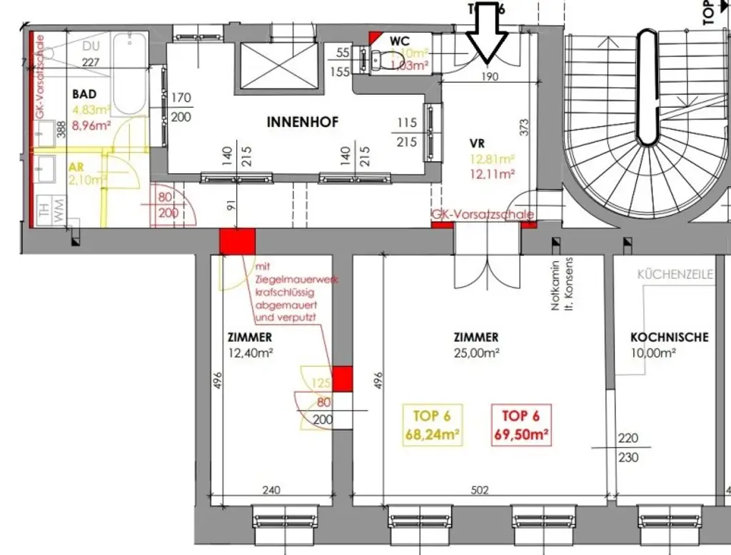 Gestalten Sie nach Ihrem Geschmack - Sanierungsbedürftige 3 Zimmer Altbauwohnung in der Clusiusgasse!
