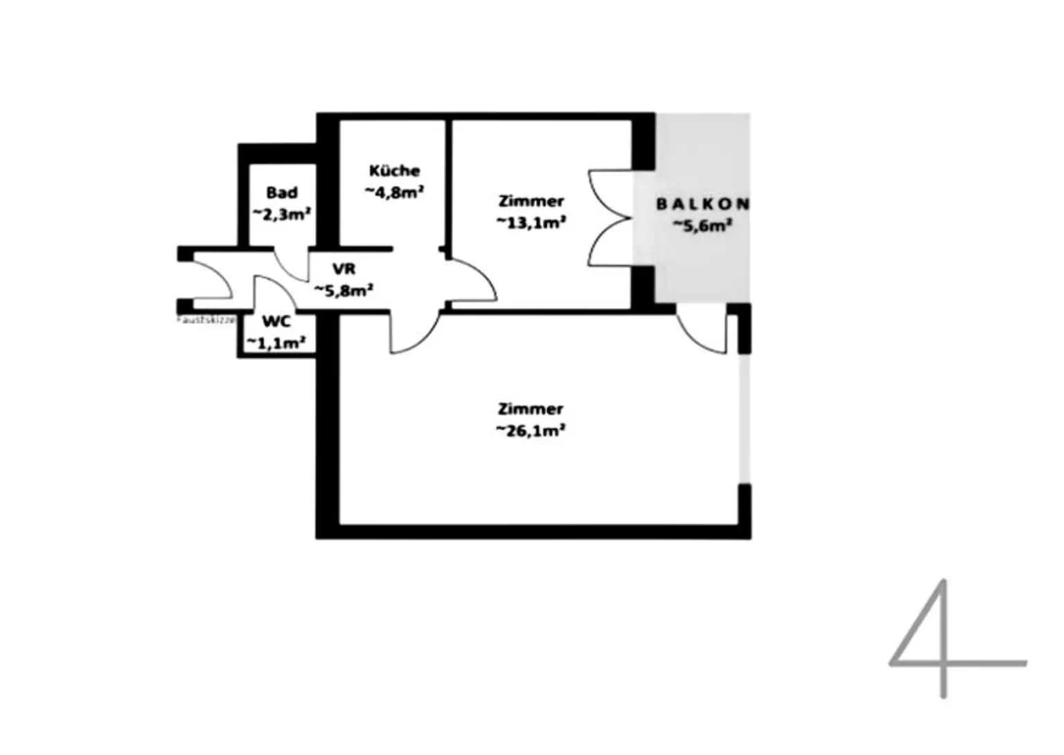 U4 in 4 Gehminuten - sonnigen Balkon - Seitenstraße Ruhelage - Außenliegender Sonnenschutz - beste Infrastruktur
