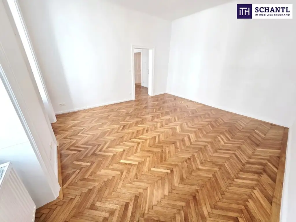 Ein Wiener Märchen beim Kutschkermarkt! Altbaucharme, Absolute Ruhelage, Flügeltüren, Hofidylle und Balkon-Glück! Prunkvolles Stiegenhaus + Beste Infrastruktur! Jetzt zugreifen!