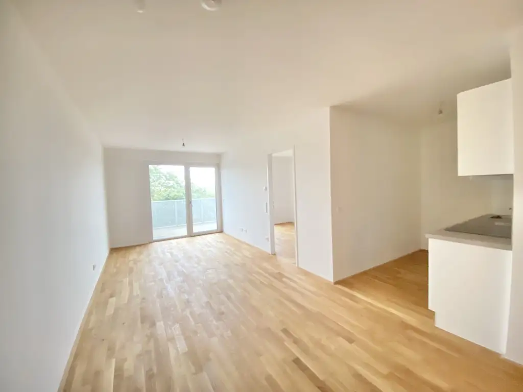 U3 2 Zimmer + Balkon - 1 bedroom apartment + balcony  ERSTBEZUG =Das Laurenz= Top Weitblick Wohnung