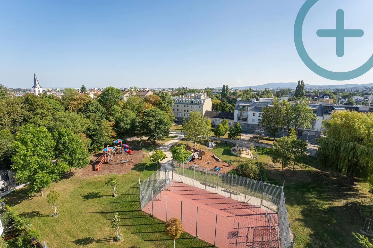 Ausblick Gemeinschaftsterrasse