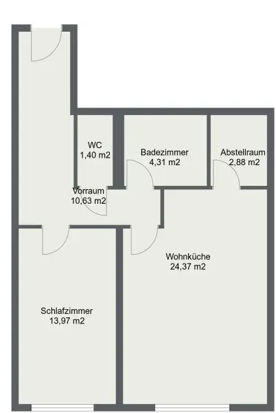 Ab 15. Dezember! Nahe U3! Zentrale 2-Zimmer-Wohnung inkl. Stellplatz zu vermieten!
