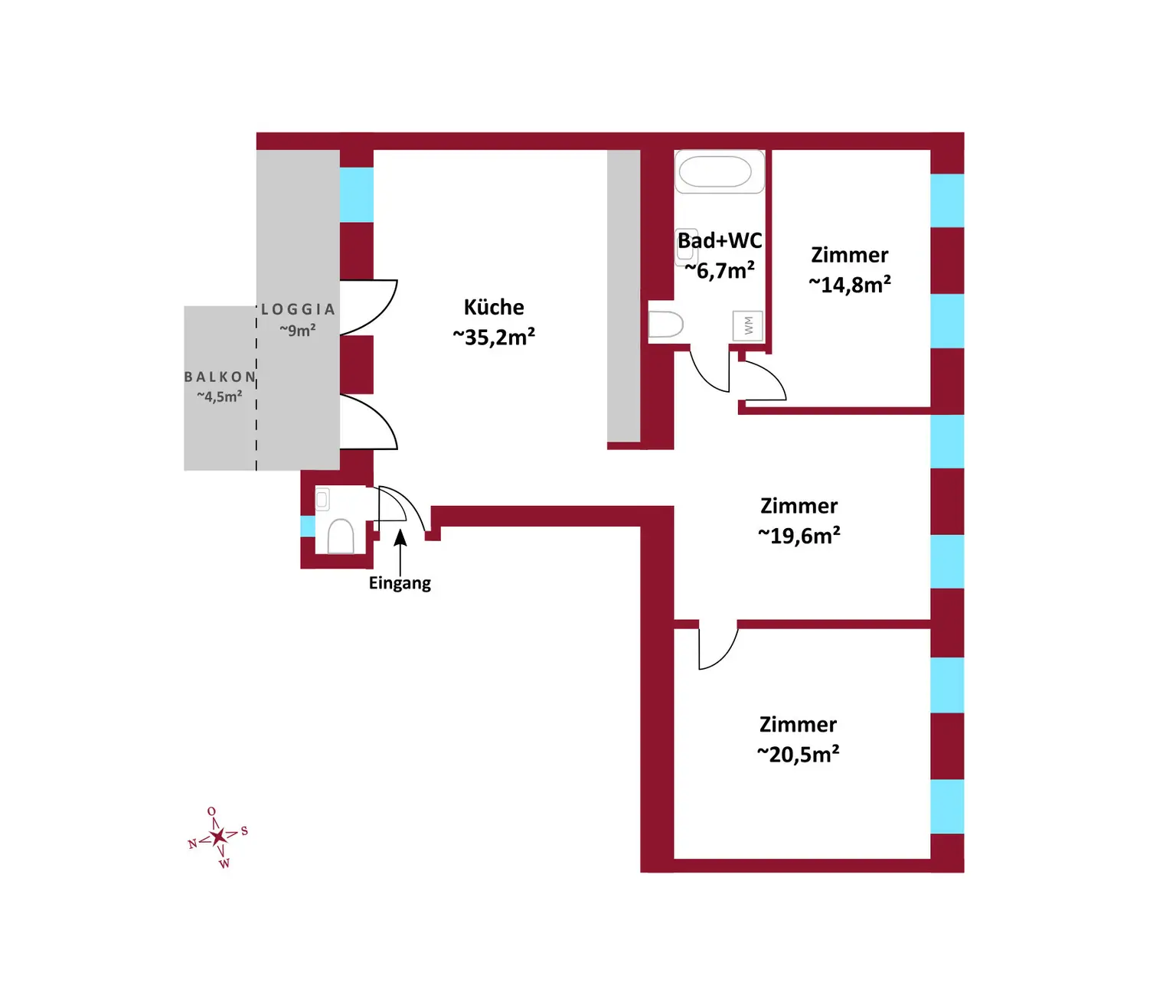 Erstbezug nach Sanierung I U4 gleich ums Eck I Außenfläche I Lufwärmepumpe & Fußbodenheizung
