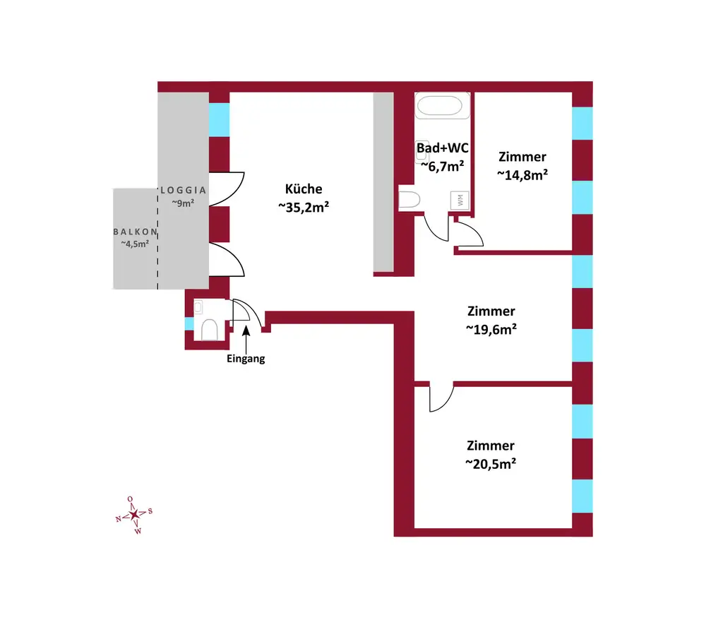 Erstbezug nach Sanierung I U4 gleich ums Eck I Außenfläche I Lufwärmepumpe & Fußbodenheizung