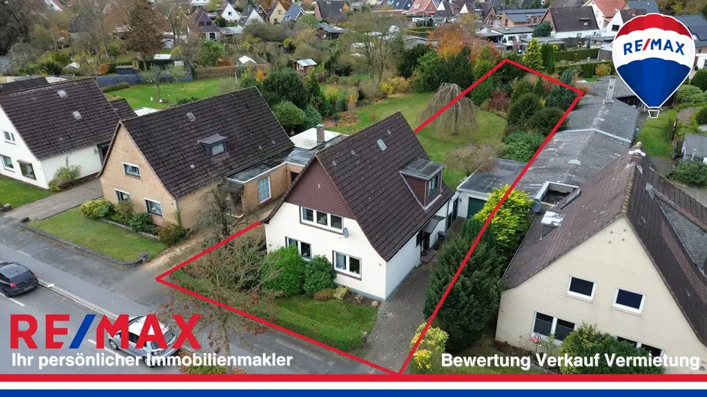 Raumwunder mit schönem Garten - Anbau zum Zweifamilienhaus genehmigt