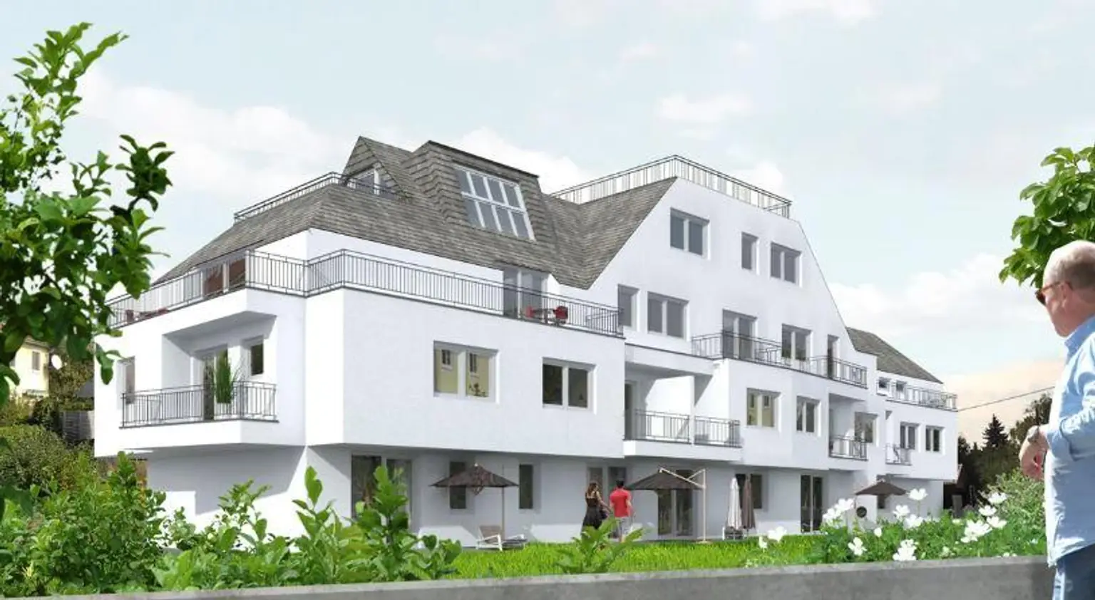 Hausansicht Visualisierung Hinten