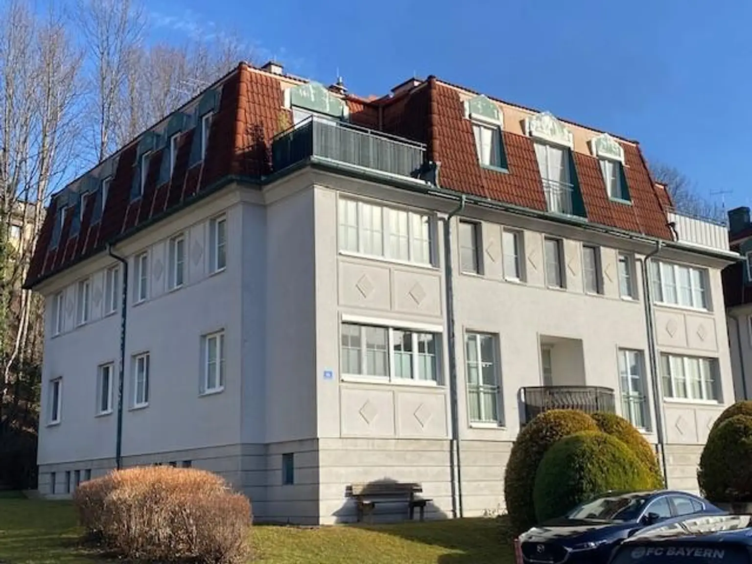 Hauansicht, Dachterrasse