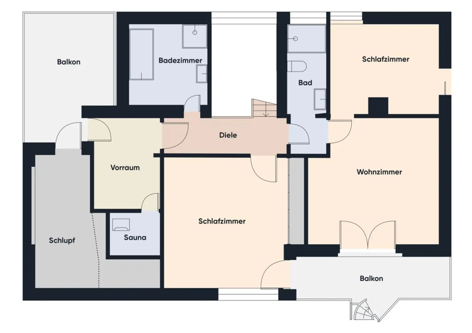 Grundriss ohne Maßstab | OG