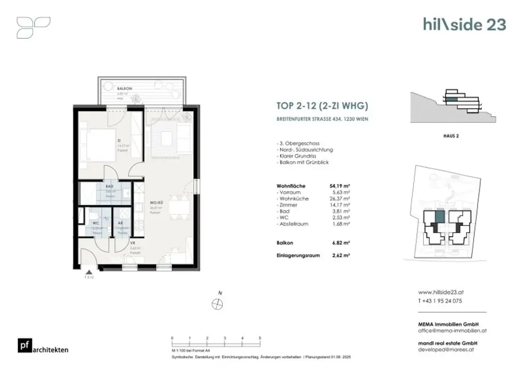 Pärchenhit! Sonnige 2-Zimmer-Wohnung mit Balkon zu verkaufen!