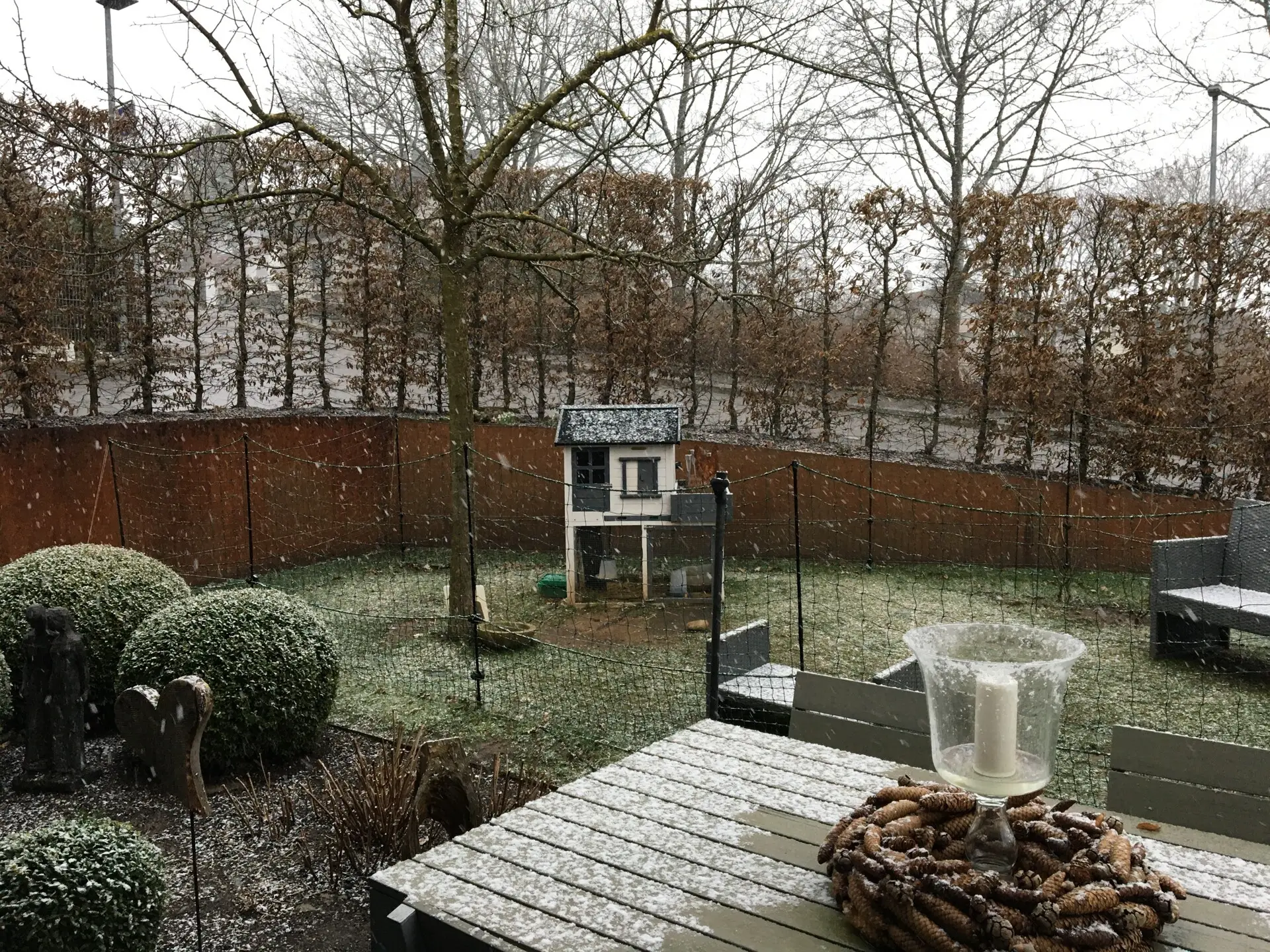 Gartenansicht Winter Foto aus Privatbestand