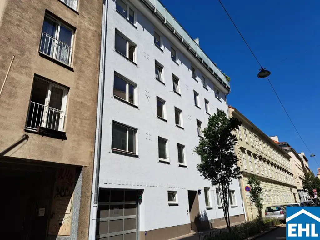 Zentral gelegenes 1-Zimmer-Apartment in ruhiger Seitengasse des 7. Bezirks