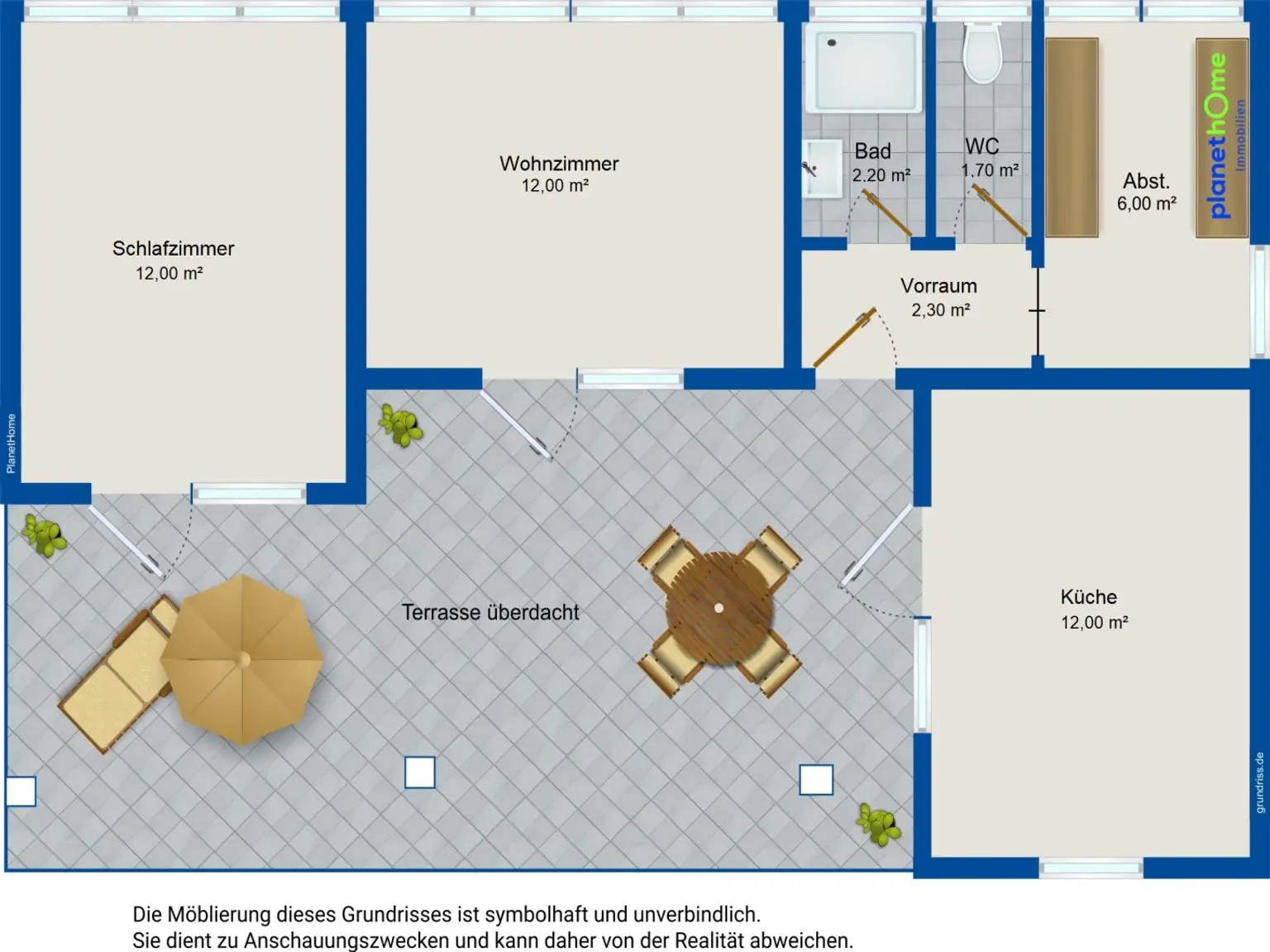 Grundriss Bungalow