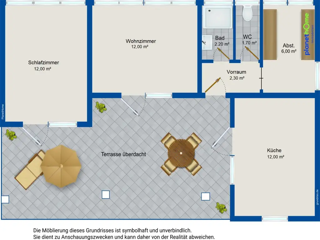 Grundriss Bungalow