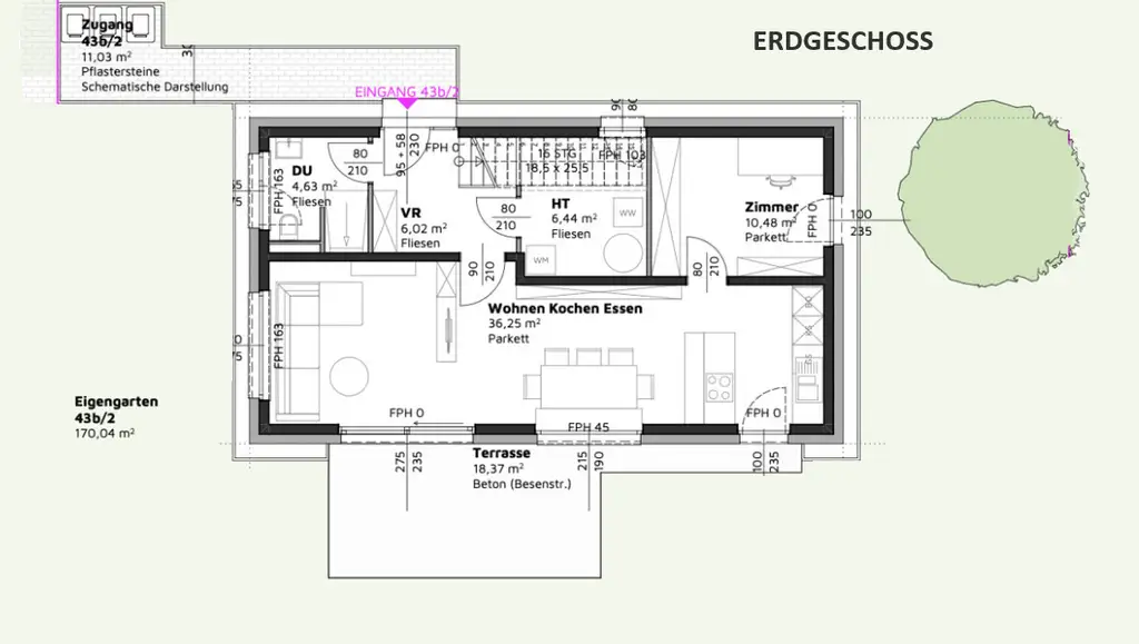 EG unverbindliche Planskizze