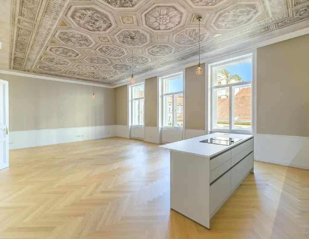 Klassik & Design - Exklusive Stilwohnung mit Stuck, Kochinsel & edler Ausstattung