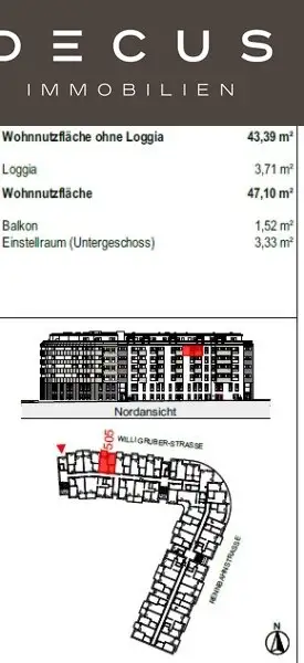 2-ZIMMER | 5. OBERGESCHOSS | LOGGIA | BEZUG AB 01.01.2026