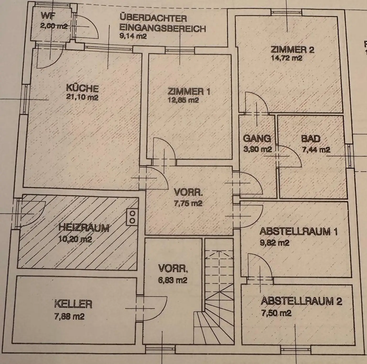 Grundriss Keller  schematisch