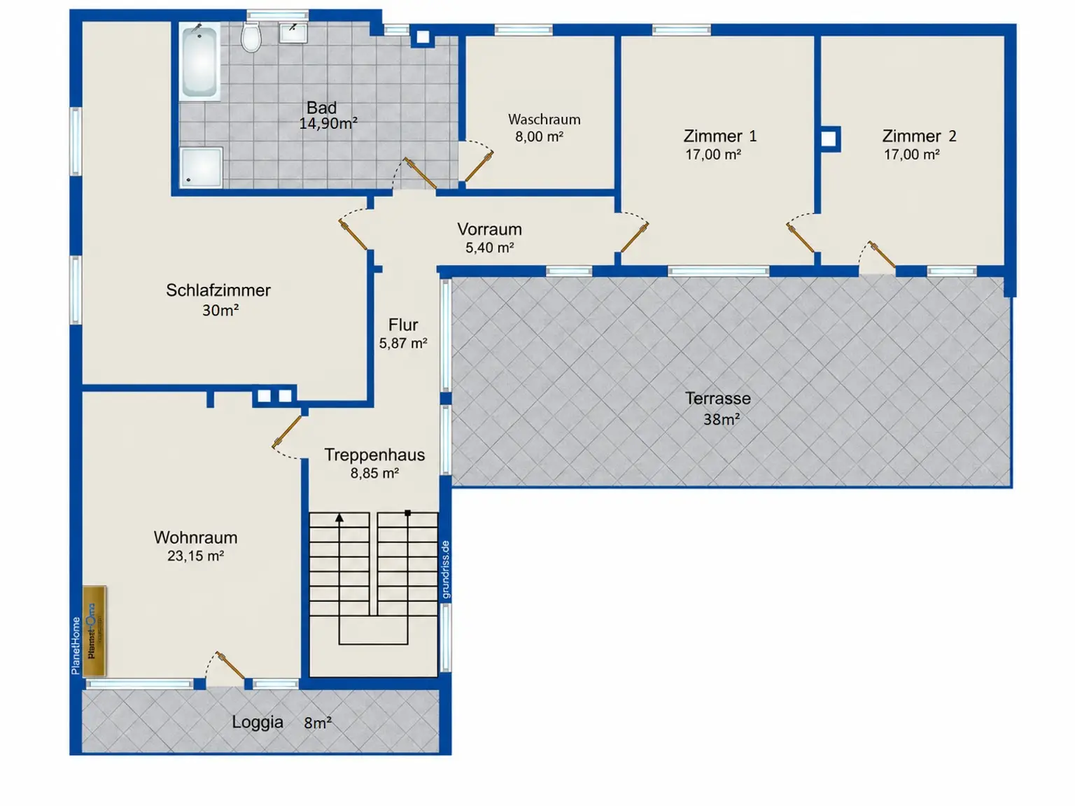 Grundriss Obergeschoss