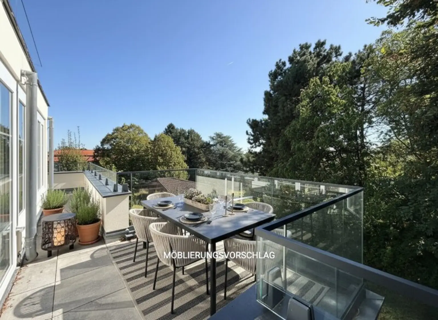 MÖBLIERUNGSVORSCHLAG - Terrasse unten