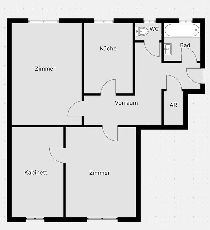 Wohnungsplan 2434 2215 X