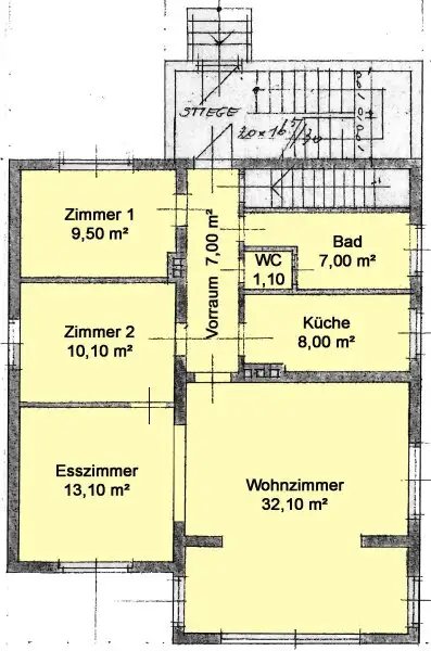 Erdgeschoß Skizze