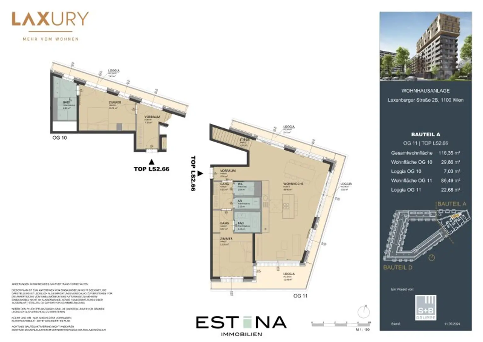 Provisionsfreie Neubauwohnung mit Loggia - Nähe Wiener Hauptbahnhof