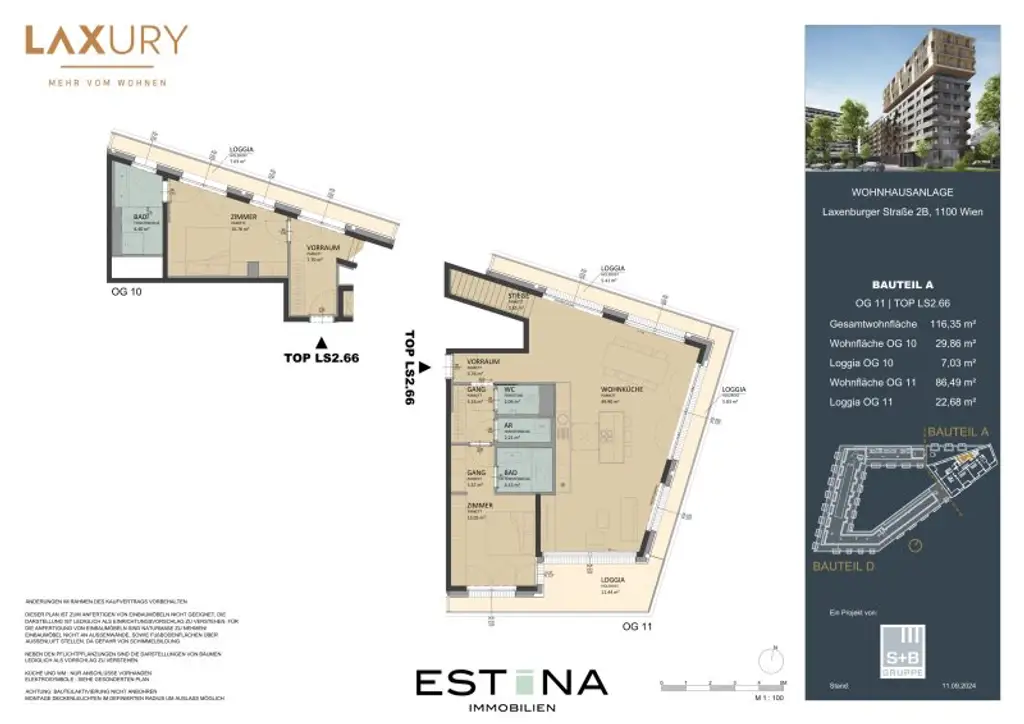 Provisionsfreie Neubauwohnung mit Loggia - Nähe Wiener Hauptbahnhof