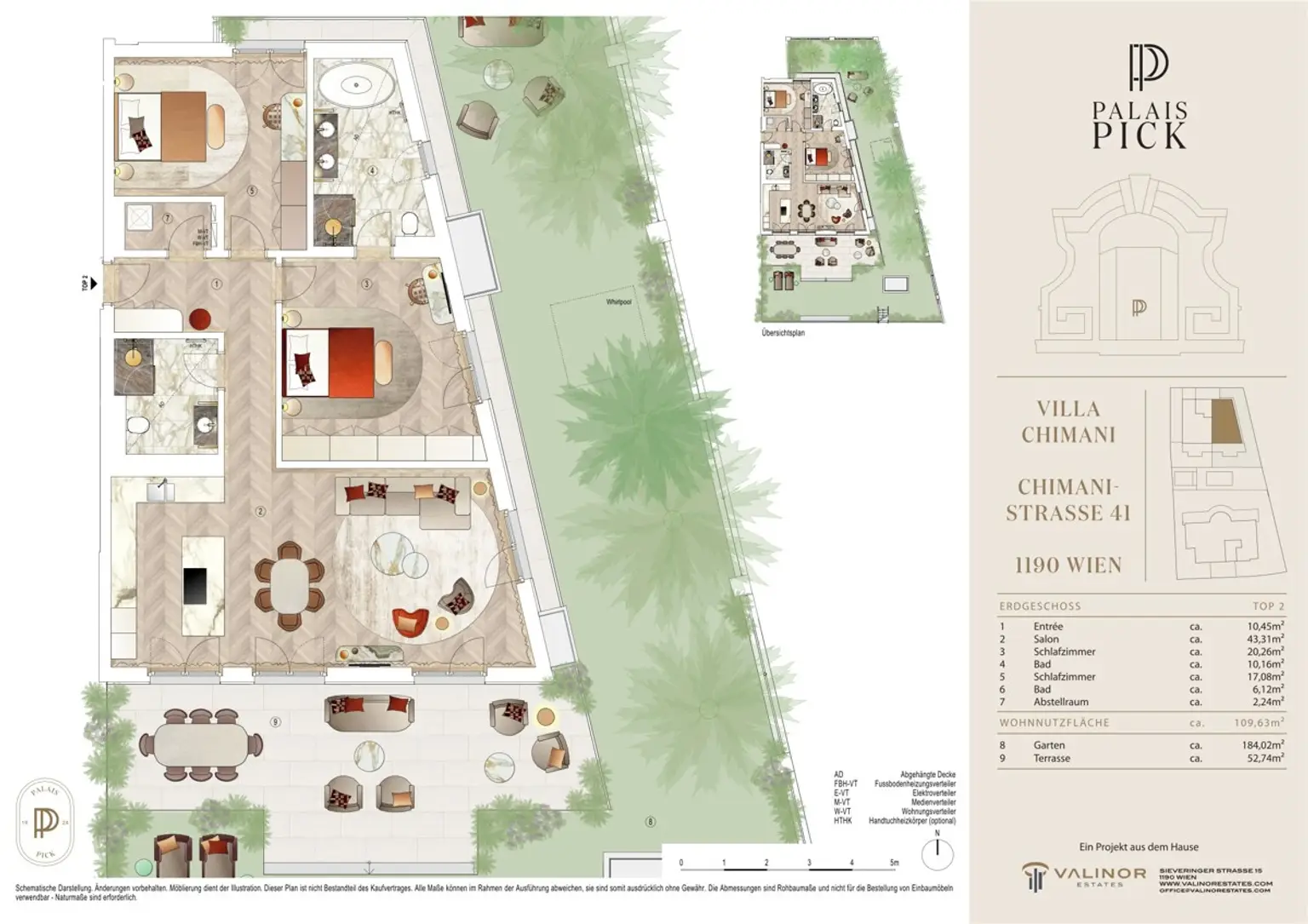 Gartenjuwe inkl. Pool: Luxuswohnung mit 180m2 privatem Grünparadies - wo architektonisches Erbe auf modernen Luxus trifft