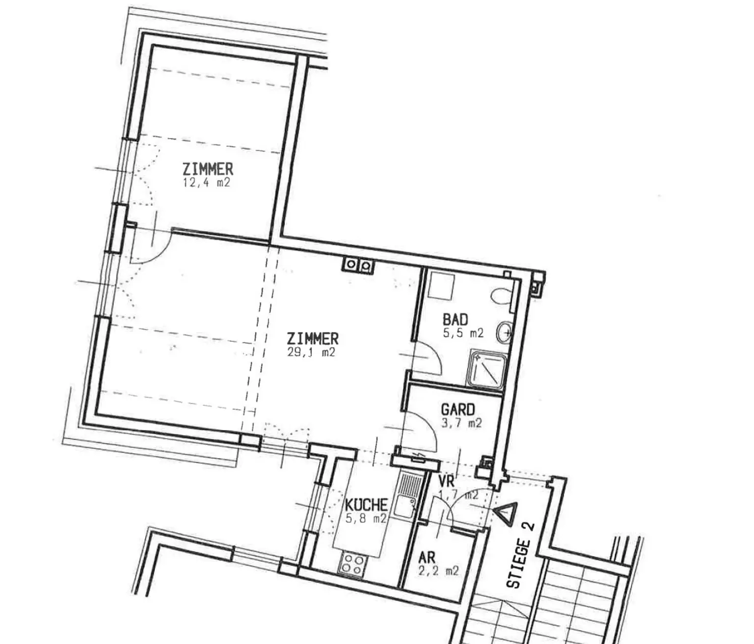 Großzügige 2-Zimmer-Wohnung mit Parkplatz im Zentrum von Oberwaltersdorf – unbefristet zu mieten!