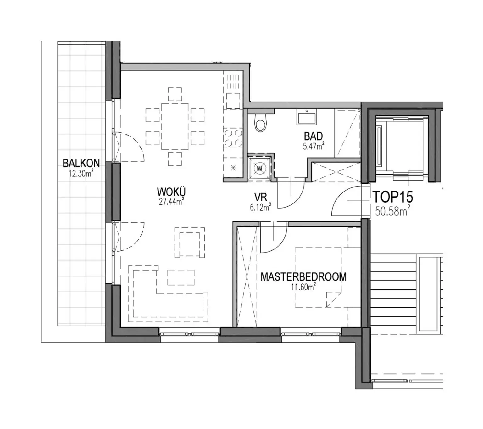 Kleine Dachgeschosswohnung!