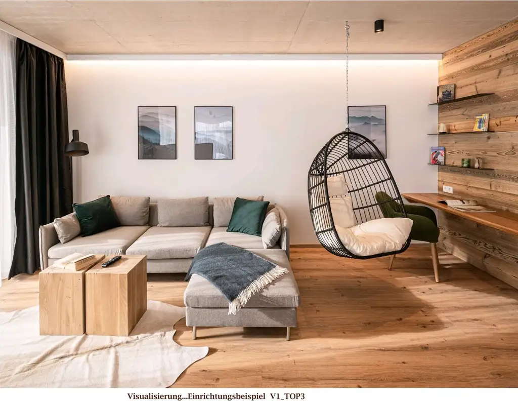 Neubau Eigentumswohnung mit großem südwestseitig überdachtem Balkon