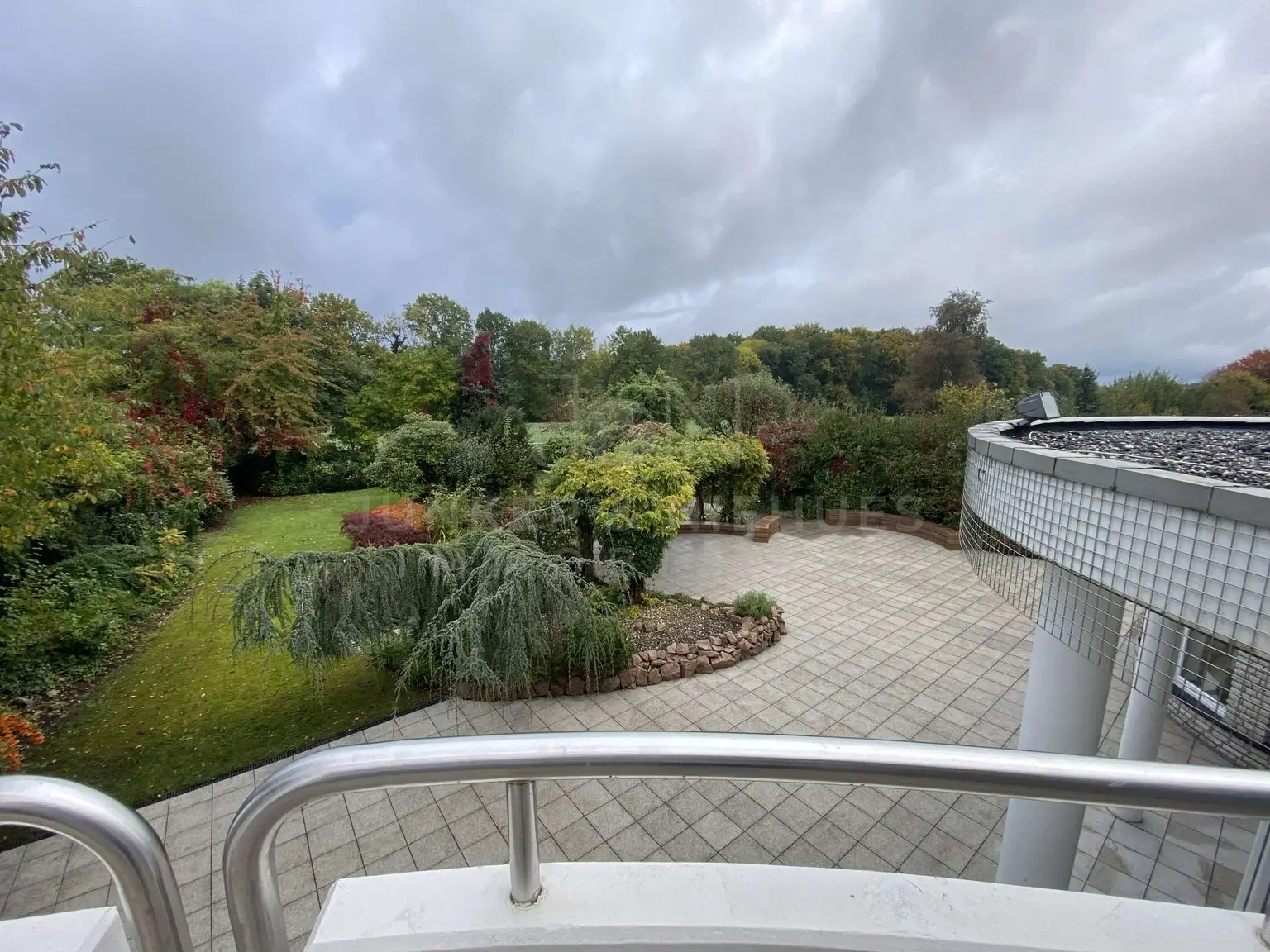 Blick vom Balkon