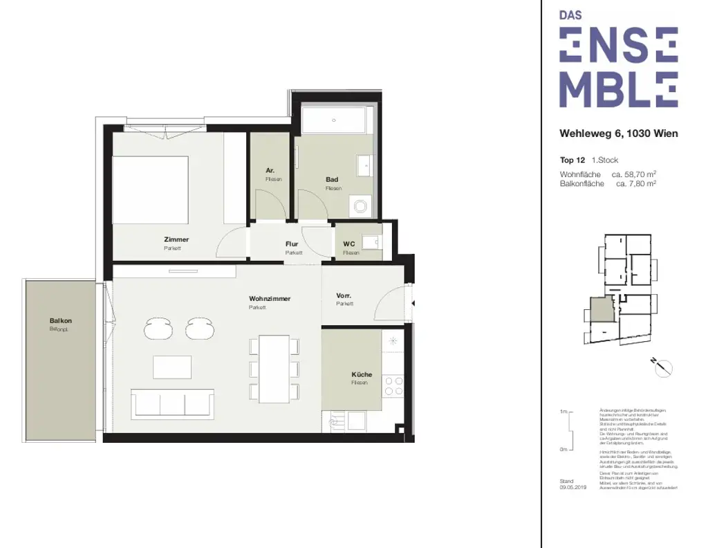 2-Zimmer-Wohnung nähe Prater