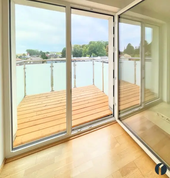 Blick vom Balkon