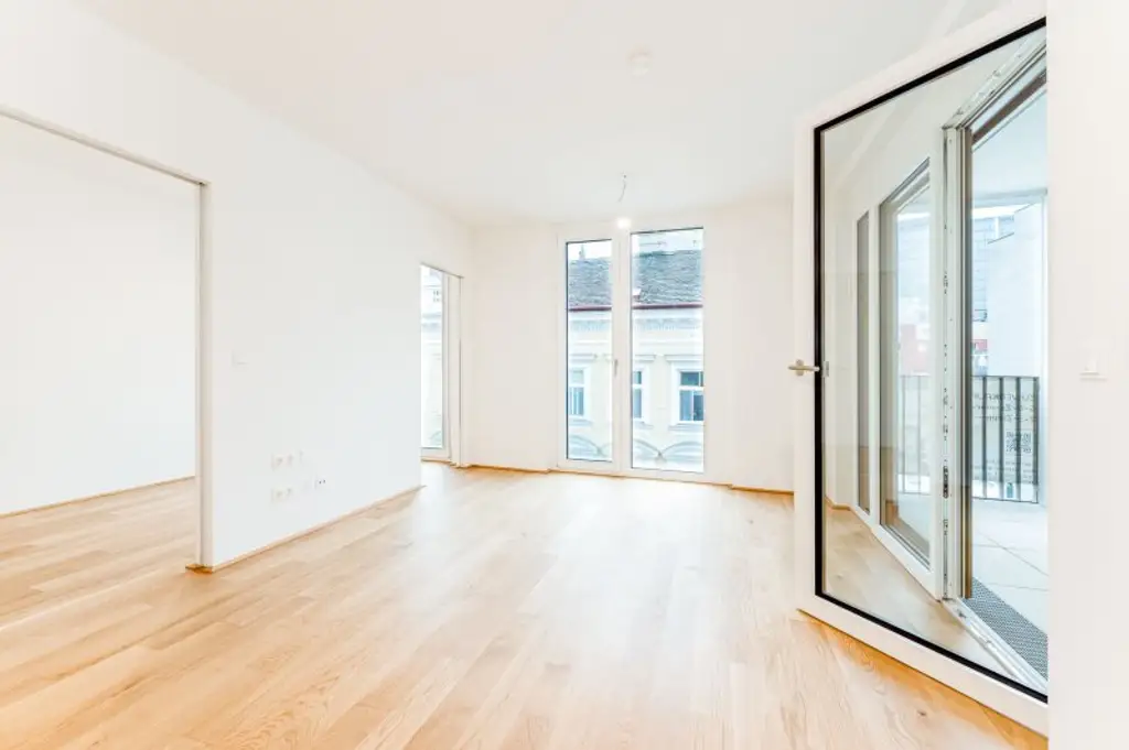 Erstbezug ab Dezember! 1,5-Zimmer-Loggiawohnung inkl. Stellplatz zu vermieten!