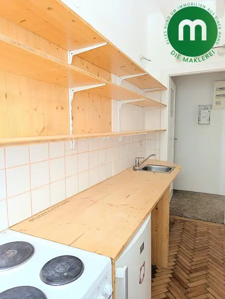 Unbefristete Miete: 2-Zimmer-Altbau nahe Matzleinsdorfer Platz