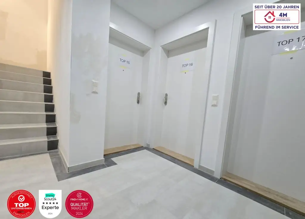 **AIRBNB & KURZZEITVERMIETUNG** Attraktive 2-Zimmer-Wohnung mit Balkon – 51,48 m² + 2,15 m² Balkon | 3. Obergeschoss (Neubau) | Erstbezug
