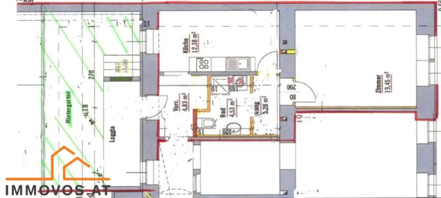 ***Naehe U1 KEPLERPLATZ-1 Zimmer-WHG mit Loggia+Garten***