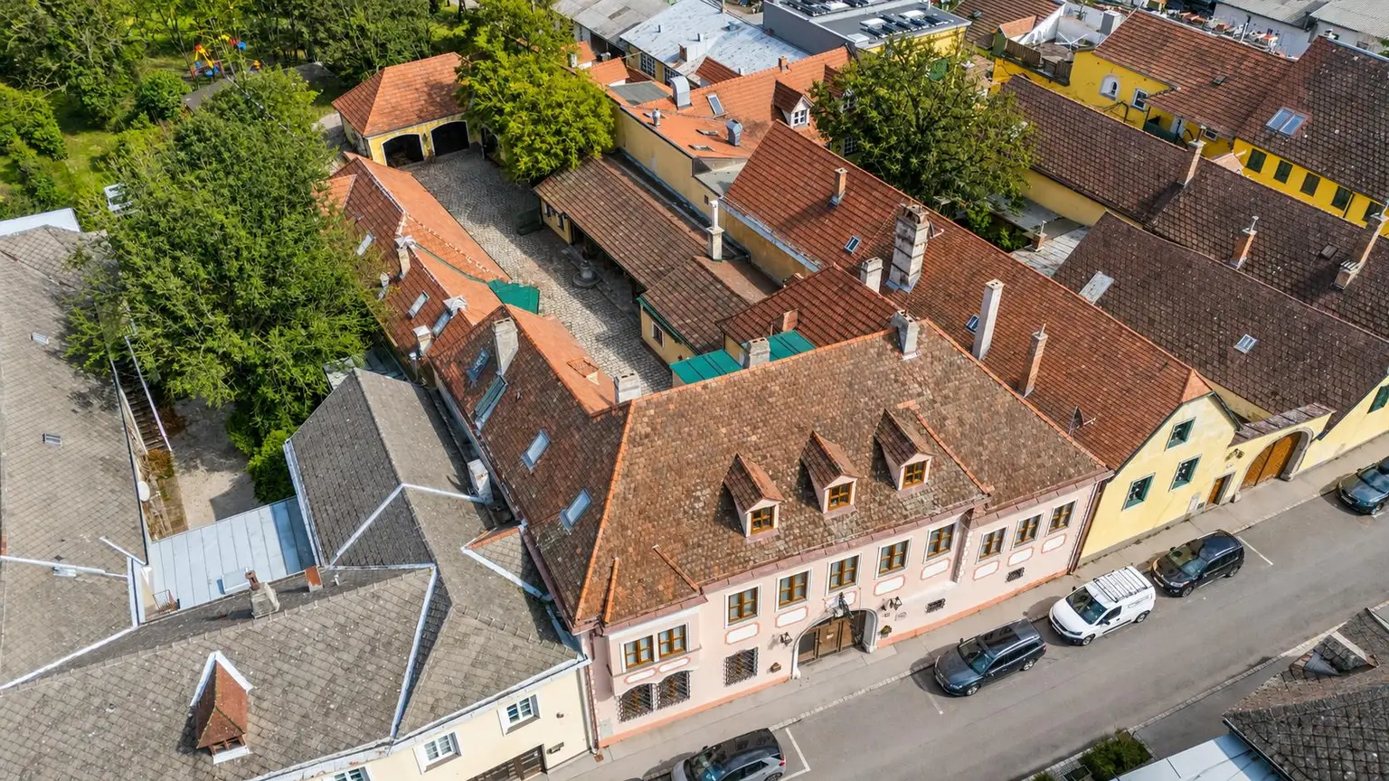 Ansicht von oben, Vorderseite