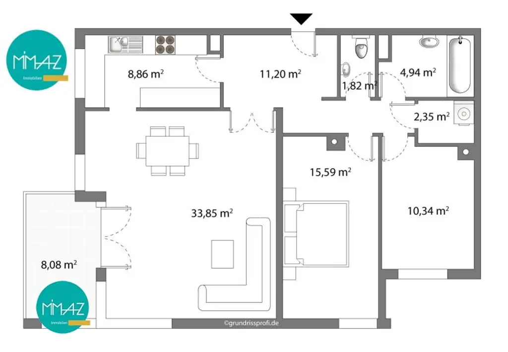 Morgensonne & Stadtrand - Feeling!  3 Zimmer voller Wohnfreude mit Balkon ins Grüne! Urbaner Komfort - Ländliche Ruhe!
