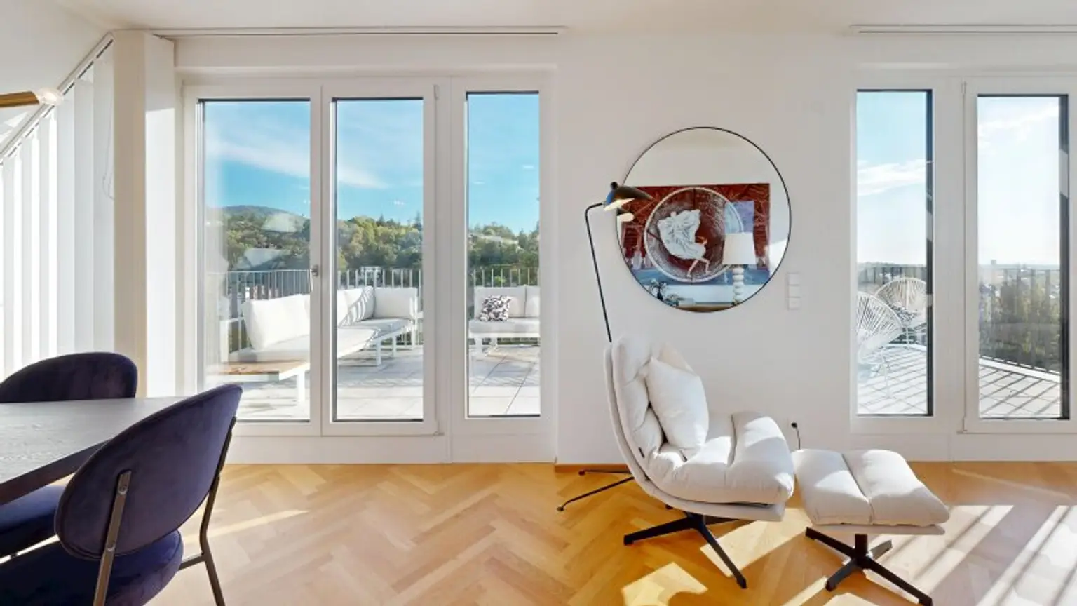 Quality Living mit Blick auf die Weinberge.