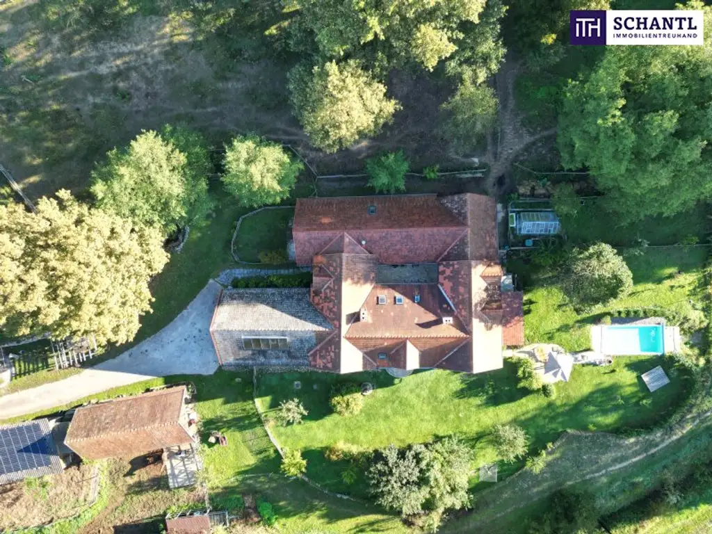 SENSATIONELLES JUWEL! Exklusiver Vierkanthof im Thermenland Steiermark – Wohnen, Reiten & Leben mit Pool und Natur!