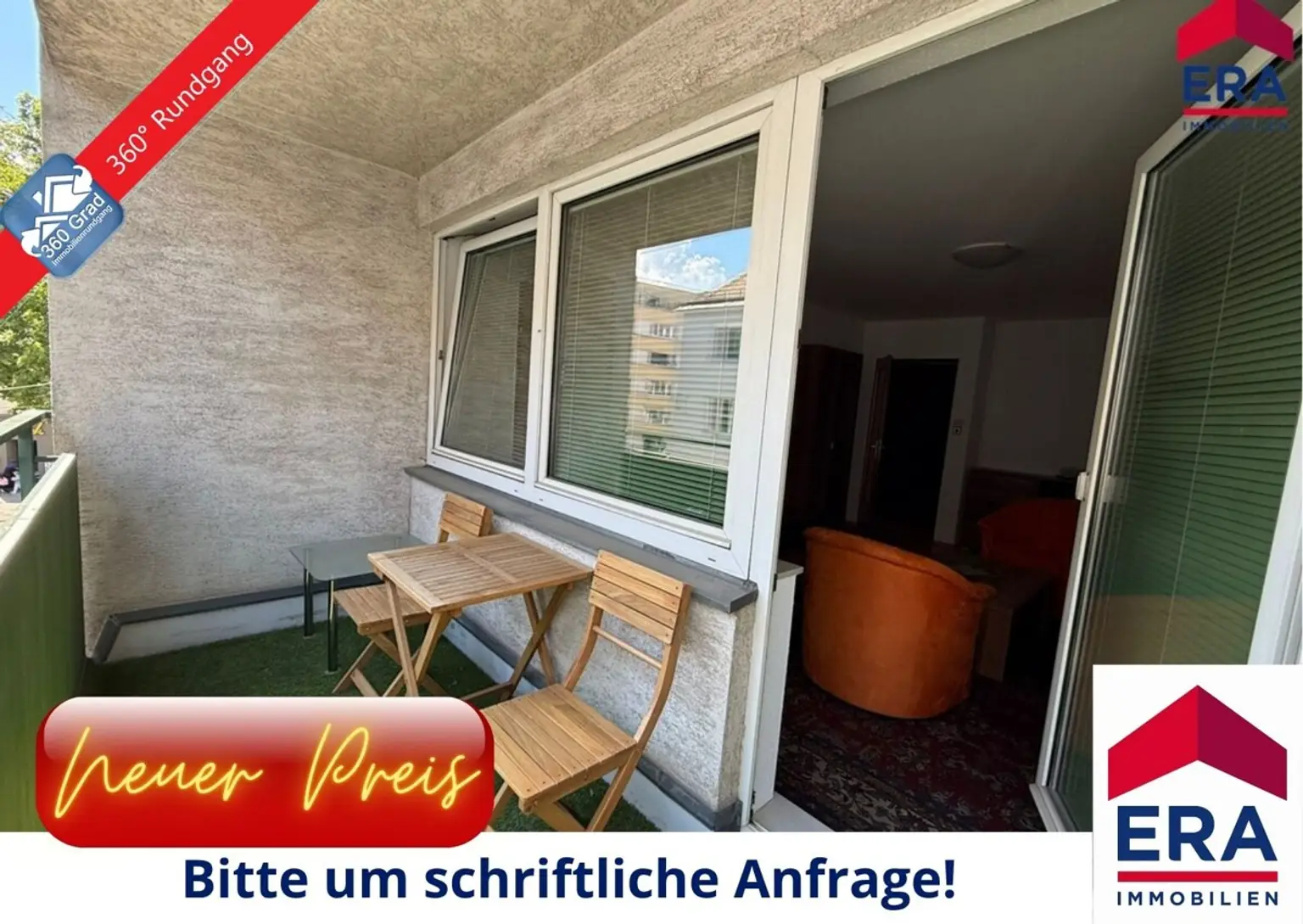 PREISREDUZIERUNG: Helle 2-Zimmer-Wohnung mit großzügiger Loggia in begehrter Lage im Donaufeld